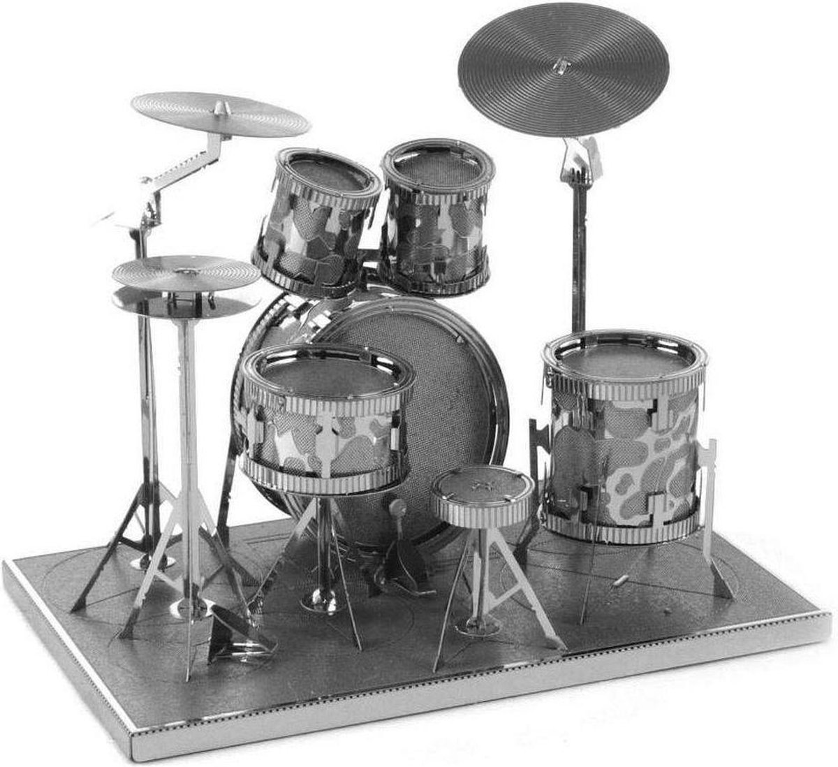 Metal Earth Drumstel 3D modelbouwset 8,2 cm - Silver