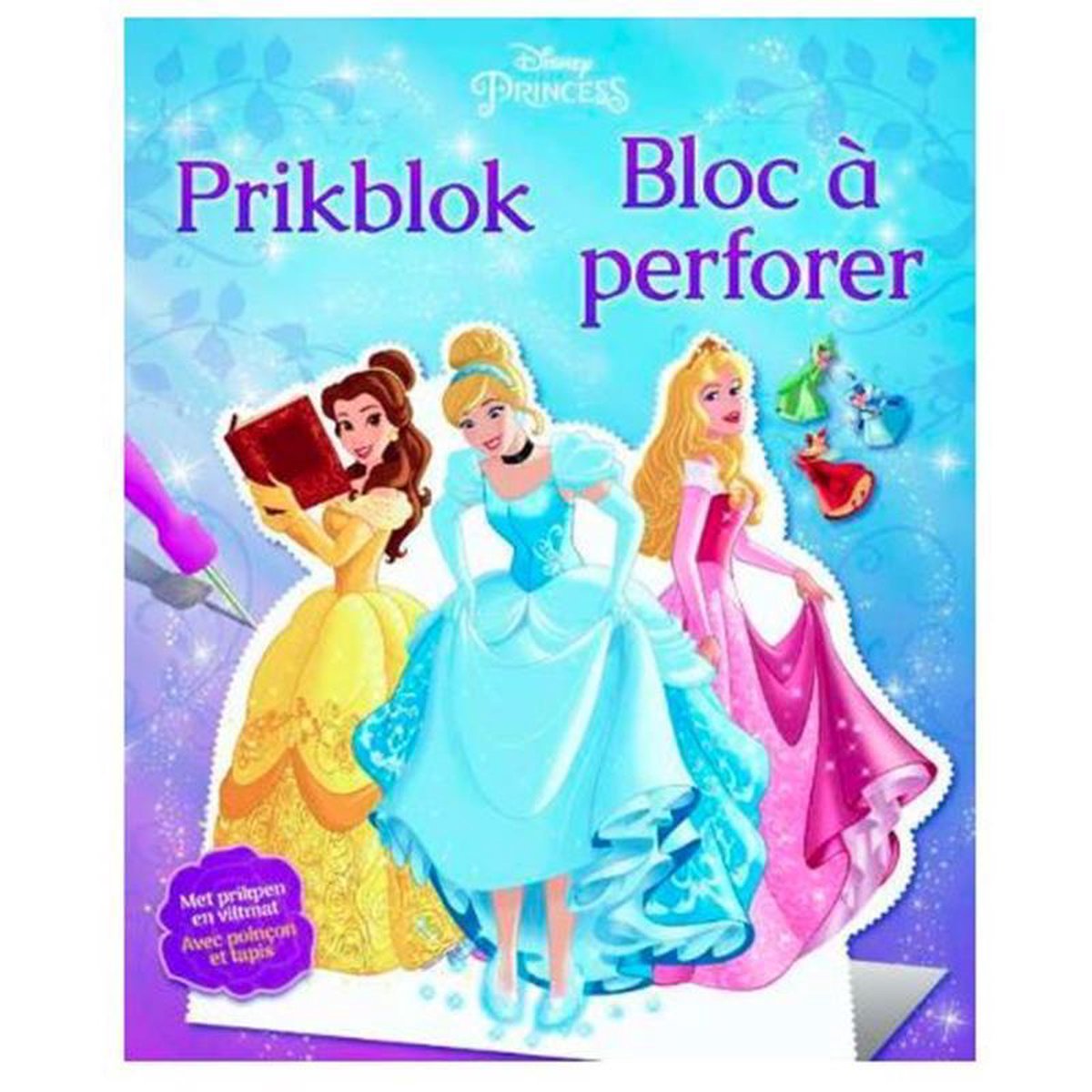 Disney prikblok Princess met prikpen en viltmat 22 cm