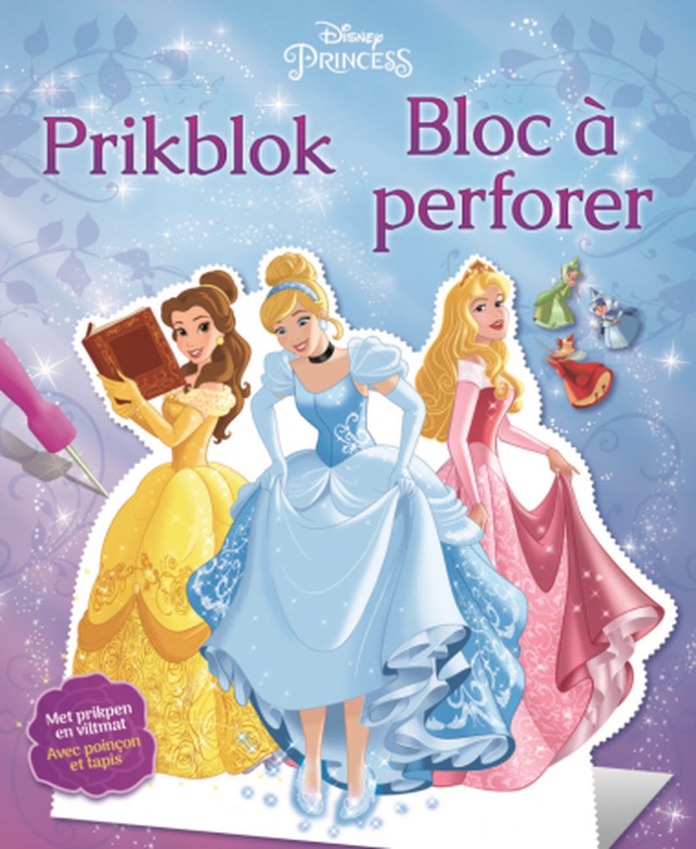 Disney prikblok Princess met prikpen en viltmat 22 cm