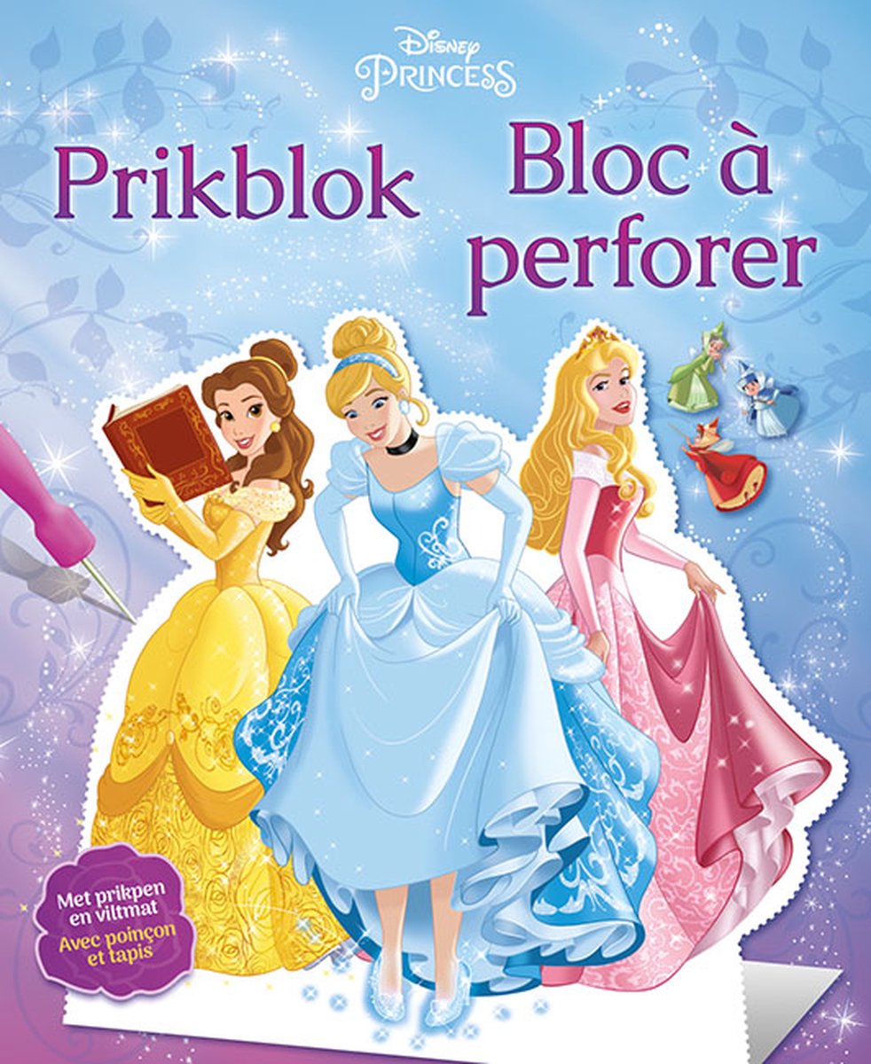 Disney prikblok Princess met prikpen en viltmat 22 cm