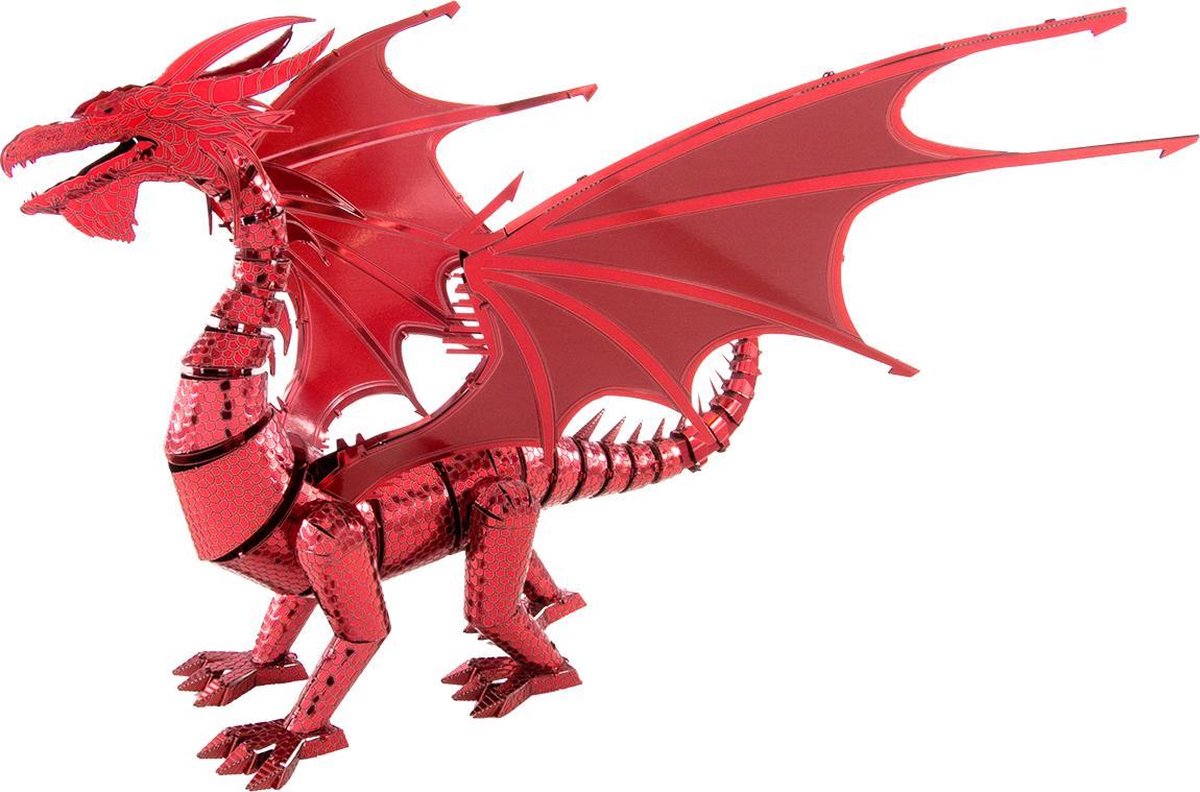 Metal Earth Fascinations Iconx Red Dragon modelbouwset - Rood