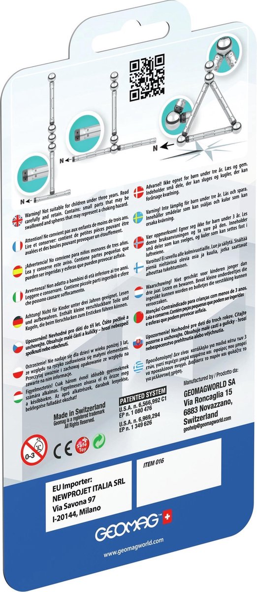Geomag Pro L Compas 7 delig zilver - Silver