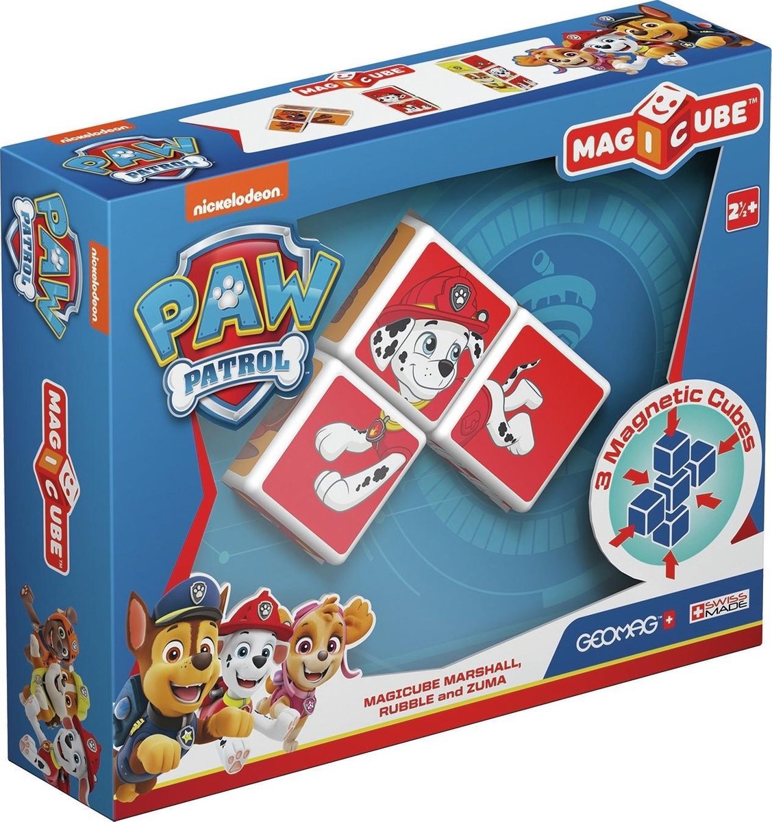 Geomag MagiCube Paw Patrol Marshall, Rubble en Zuma 3 delig