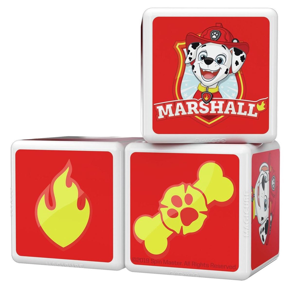 Geomag MagiCube Paw Patrol Marshall Fire Truck 5 delig - Rood