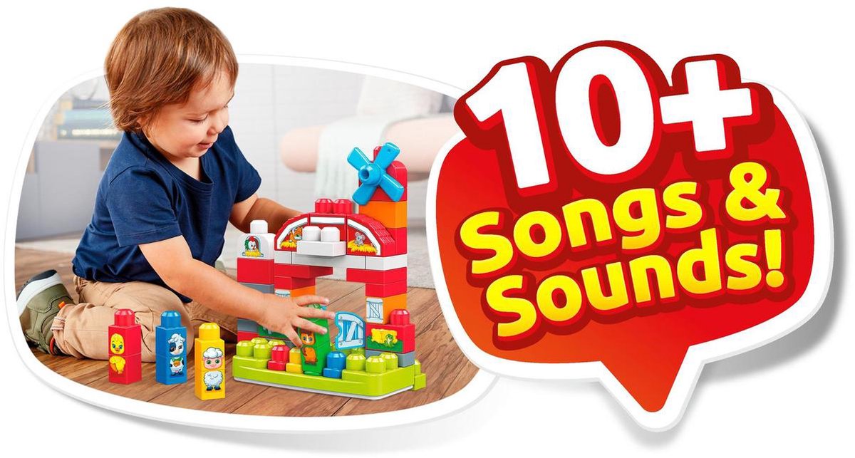 Mega Bloks constructiespeelgoed Muzikale Boerderij 46 delig