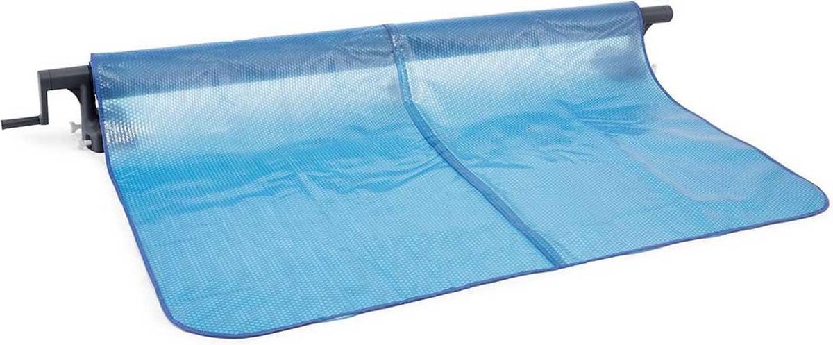 Intex Krystal Clear oprolsysteem 274 488 cm 12 delig - Zwart