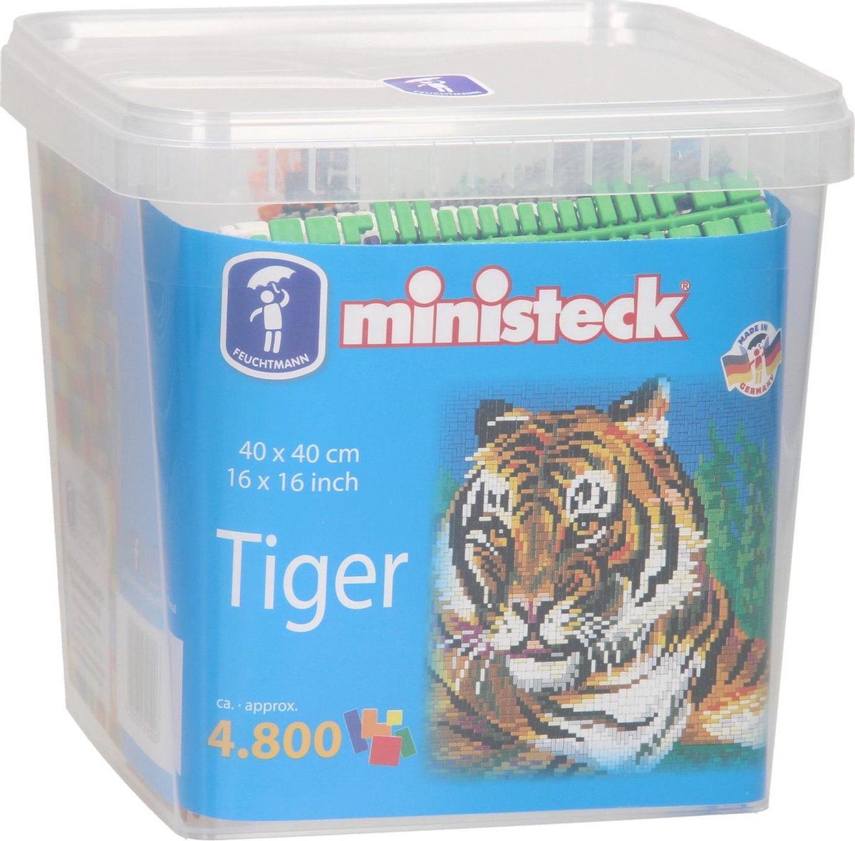 Ministeck tijger 4800 delig - Bruin