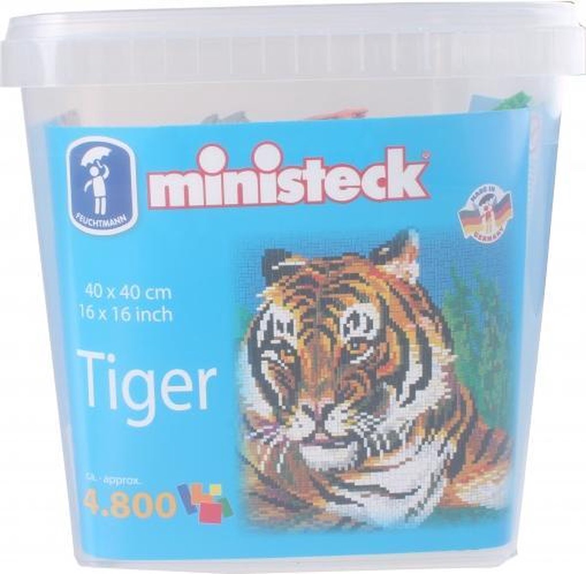 Ministeck tijger 4800 delig - Bruin