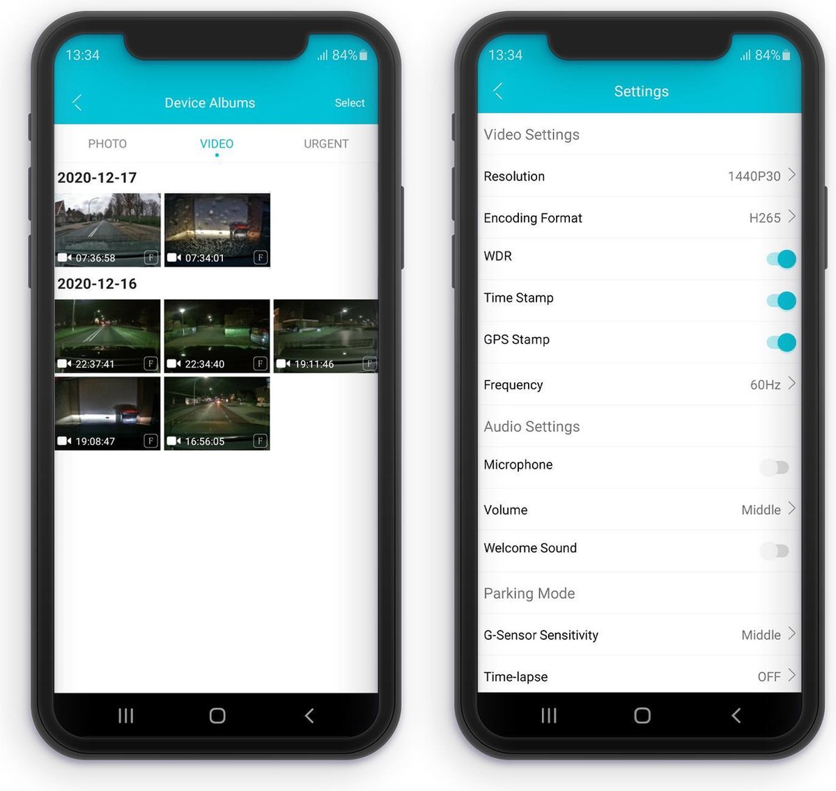Nordväl DC102 Dashcam 2CH 2K + Wifi 32GB