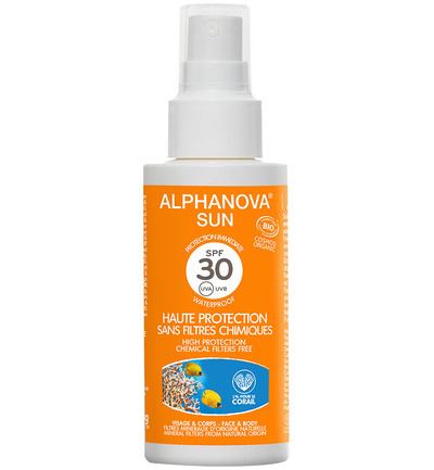 Alphanova SPF 30 Spray Mini Zonbescherming 30g