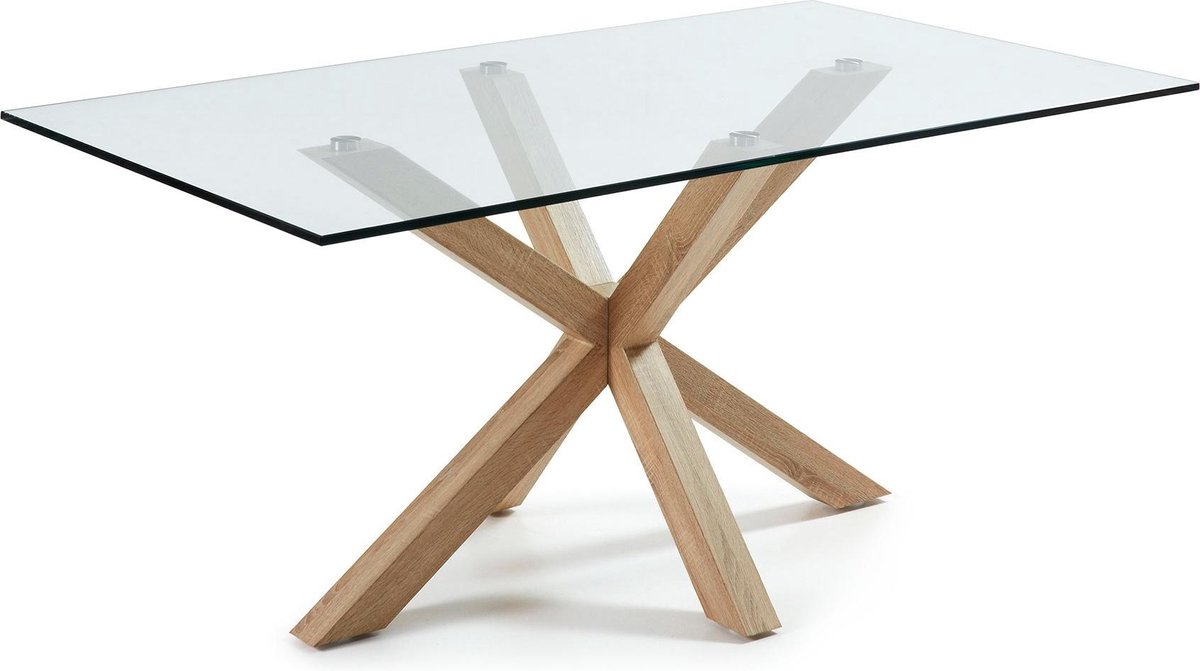 Kave Home Argo Eettafel 160 x 90 cm - Bruin