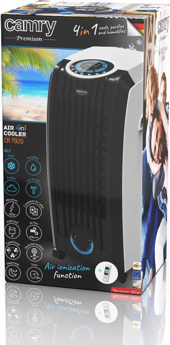 Camry Luchtkoeler CR 7920 Met Afstandsbediening - 1 Stuk