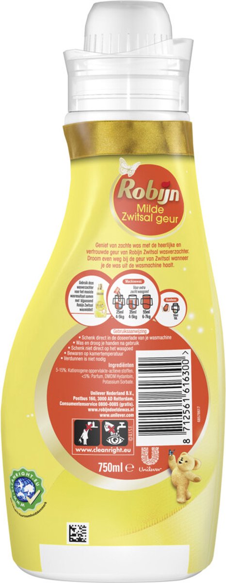 Robijn Wasverzachter Zwitsal - 750 ml
