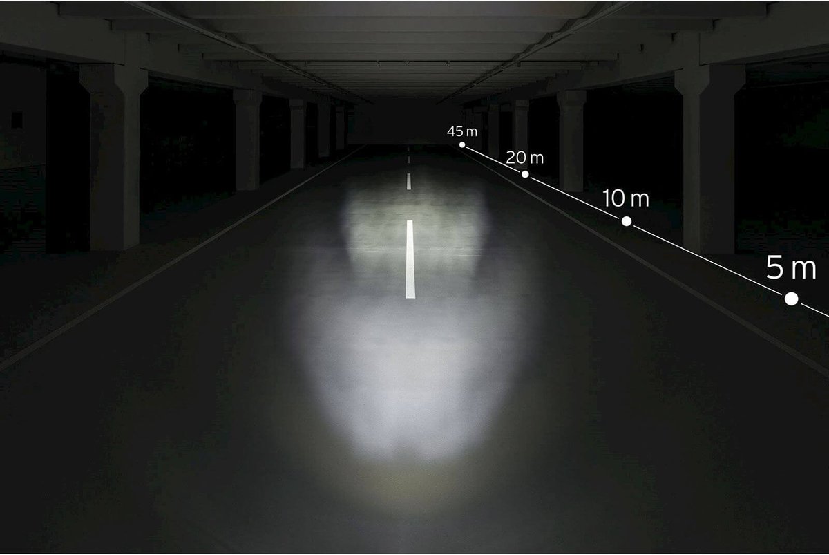 koplamp Bumm Lumotech E bike voorvork - Zwart