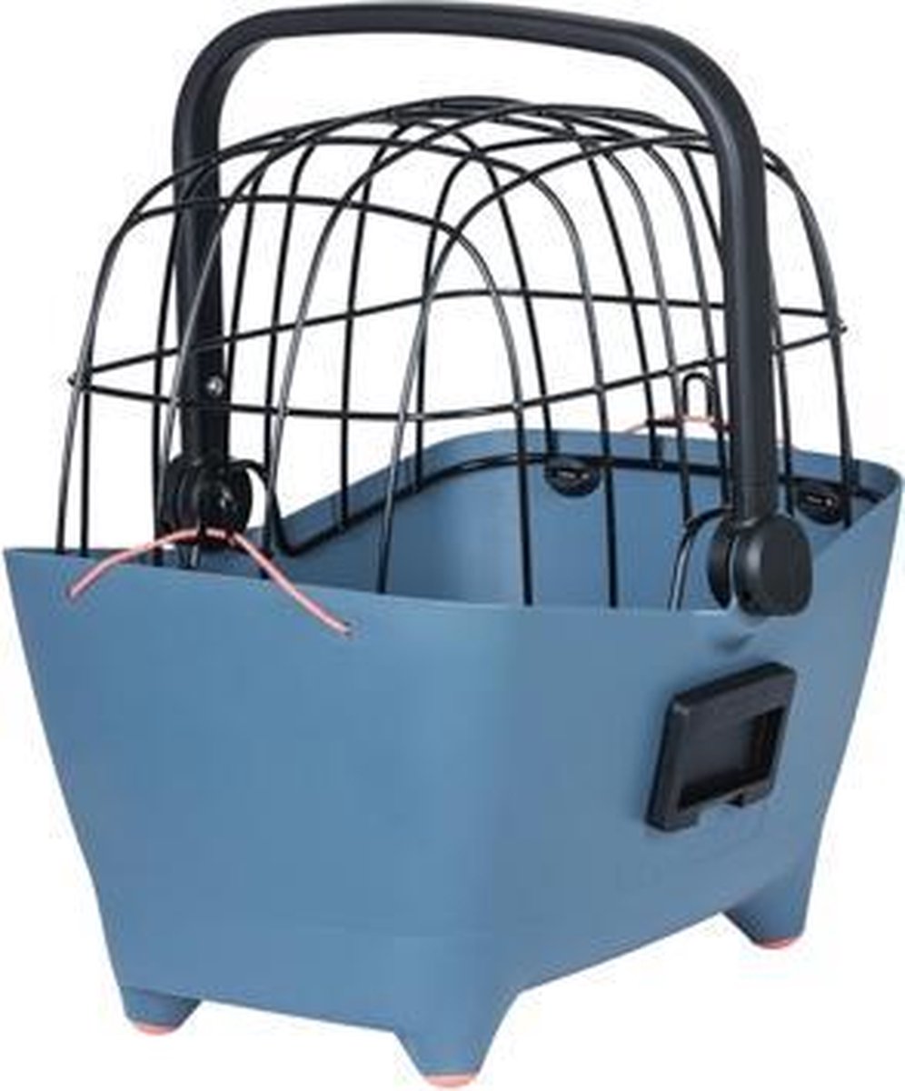 Basil Buddy hondenfietsmand KF - Voorop - Faded Denim - Blauw