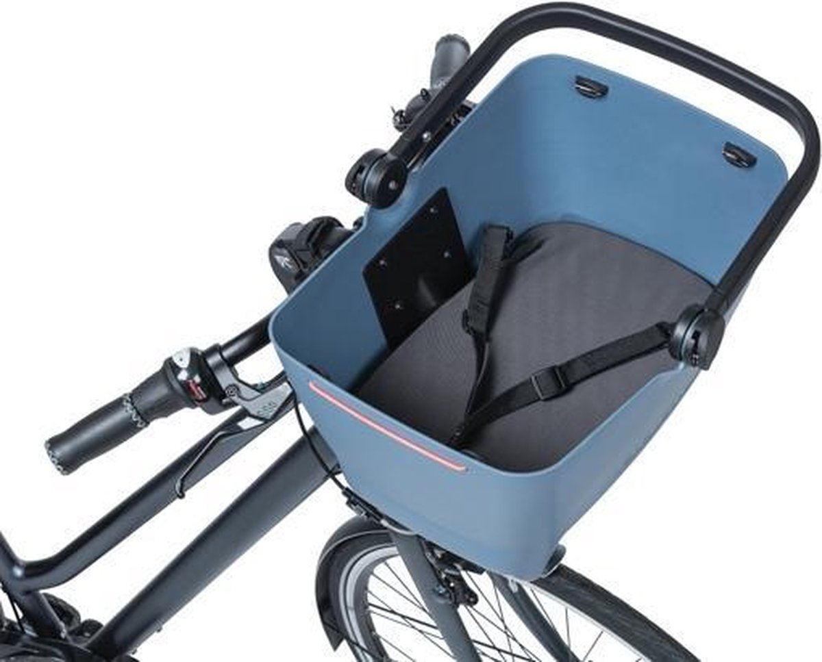 Basil Buddy hondenfietsmand KF - Voorop - Faded Denim - Blauw