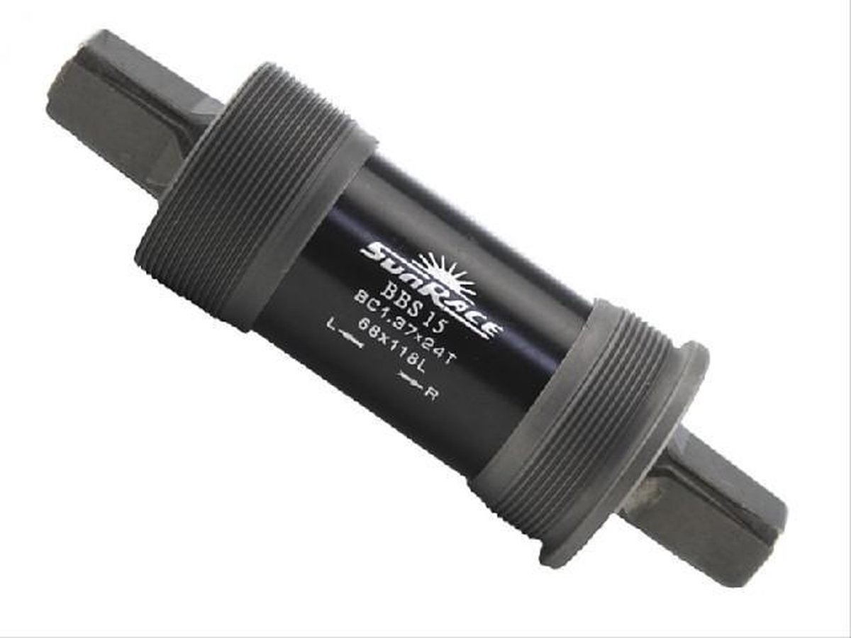 SunRace trapas spieloos BSA 118 mm zilver/zwart - Silver