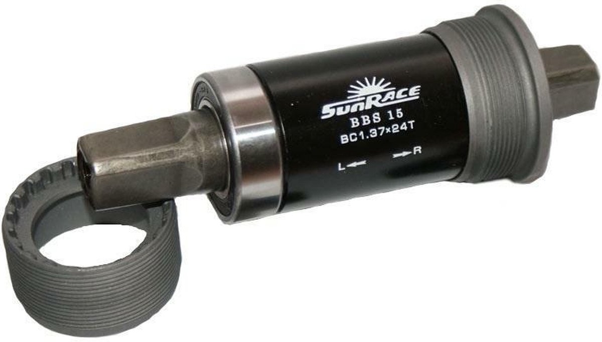 SunRace trapas spieloos BSA 118 mm zilver/zwart - Silver