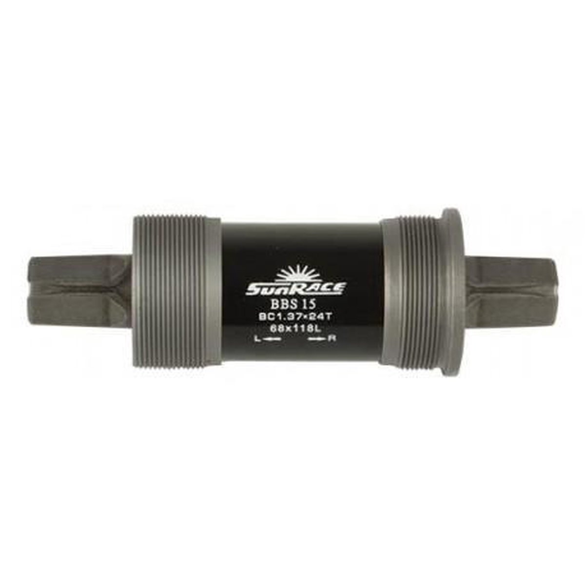 SunRace trapas spieloos BSA 118 mm zilver/zwart - Silver