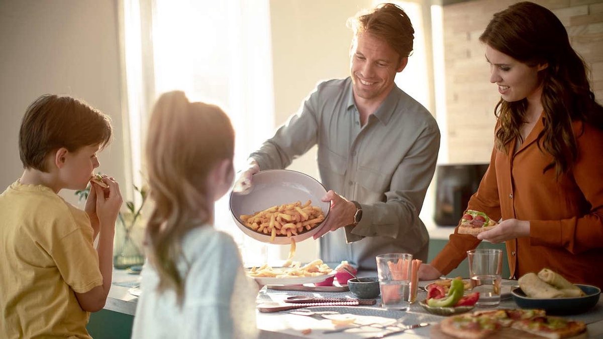 Philips Airfryer XL HD9270/96 + Kookrek - Zwart