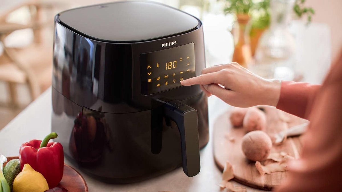 Philips Airfryer XL HD9270/96 + Kookrek - Zwart