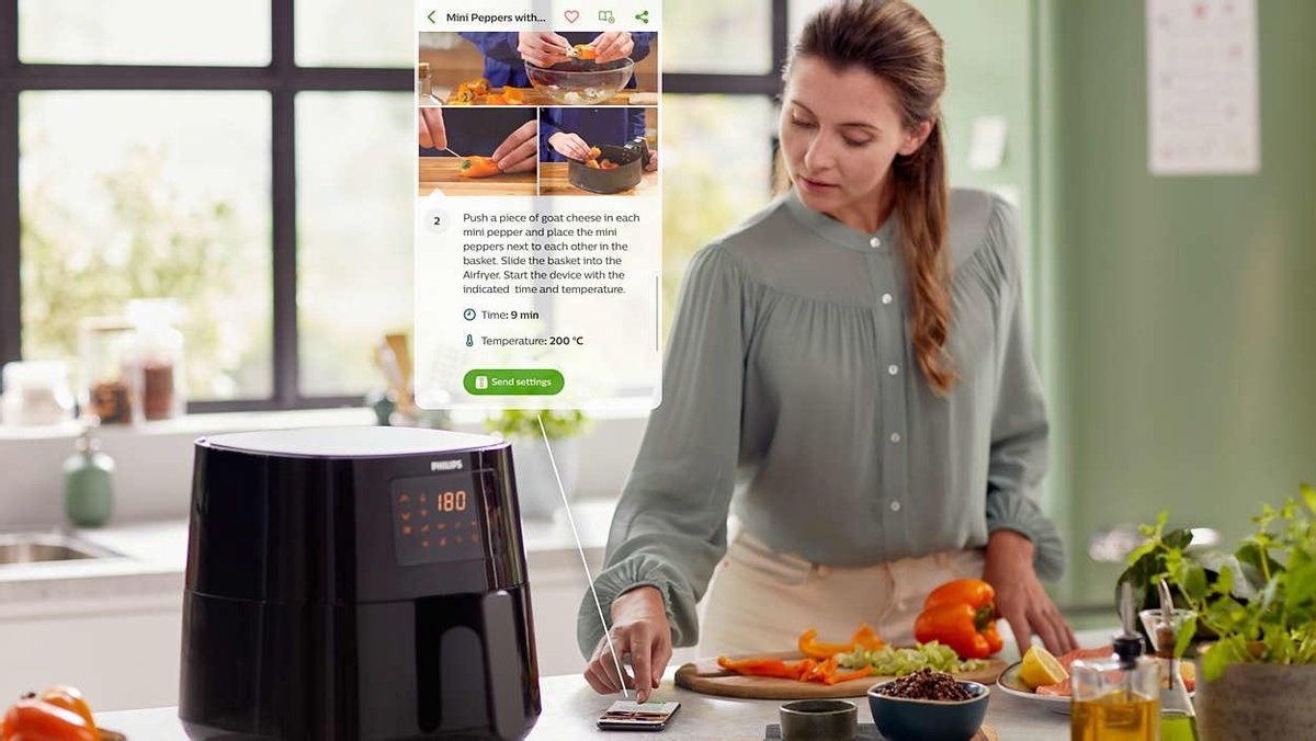 Philips Airfryer XL Connected HD9280/70 - Zwart