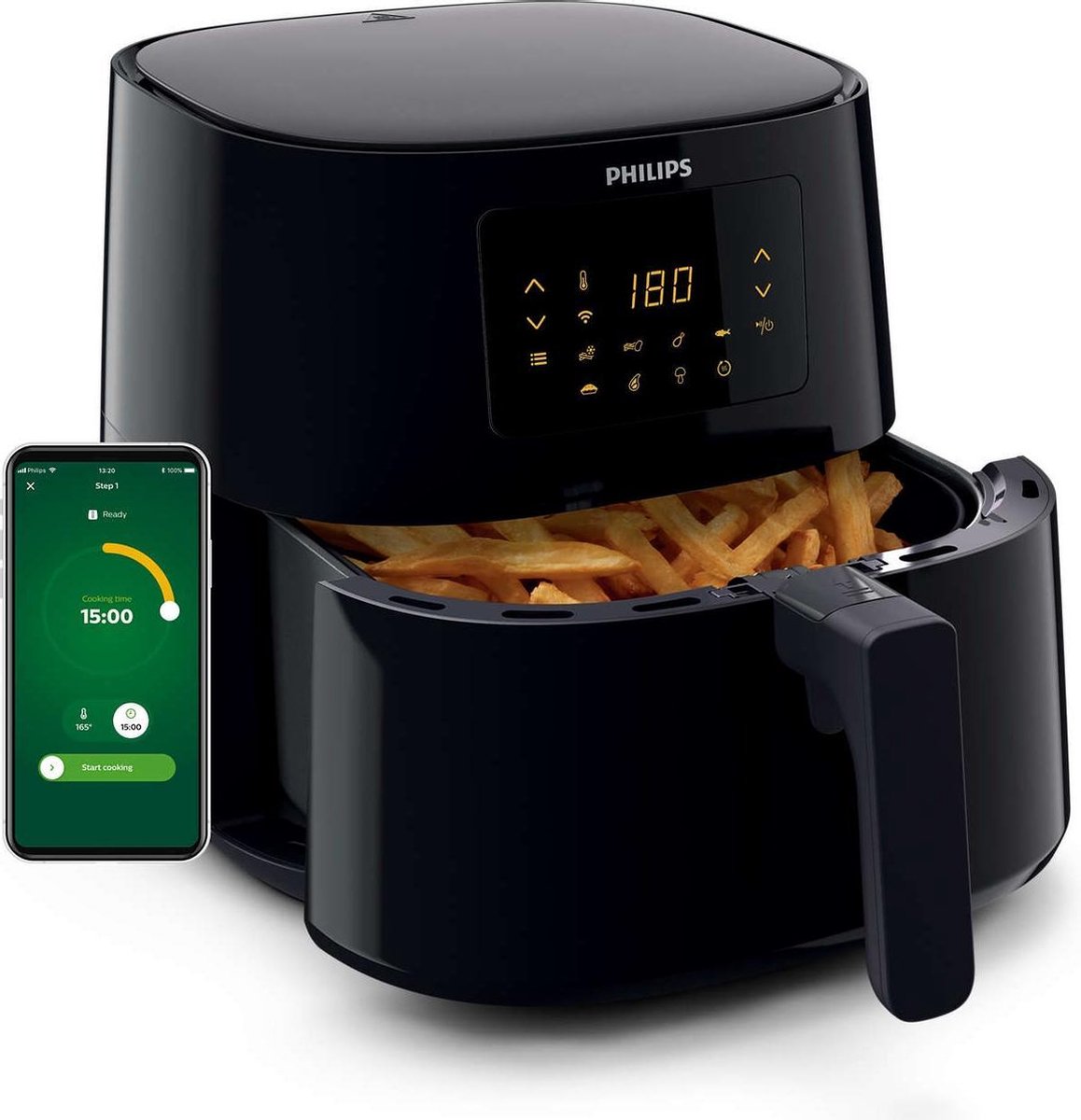 Philips Airfryer XL Connected HD9280/70 - Zwart