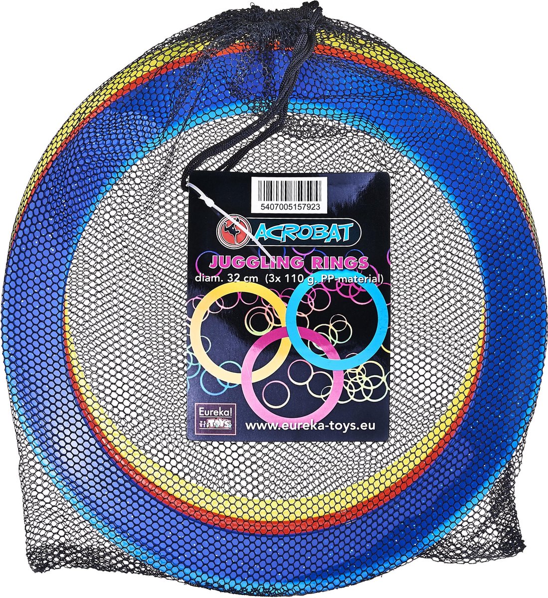 Acrobat jongleerringen 32 cm 3 delig