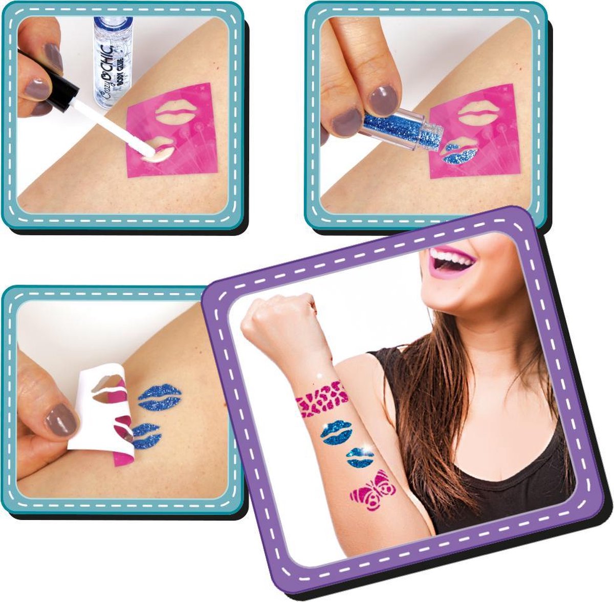 Clementoni Crazy Chic tattooslab - Roze