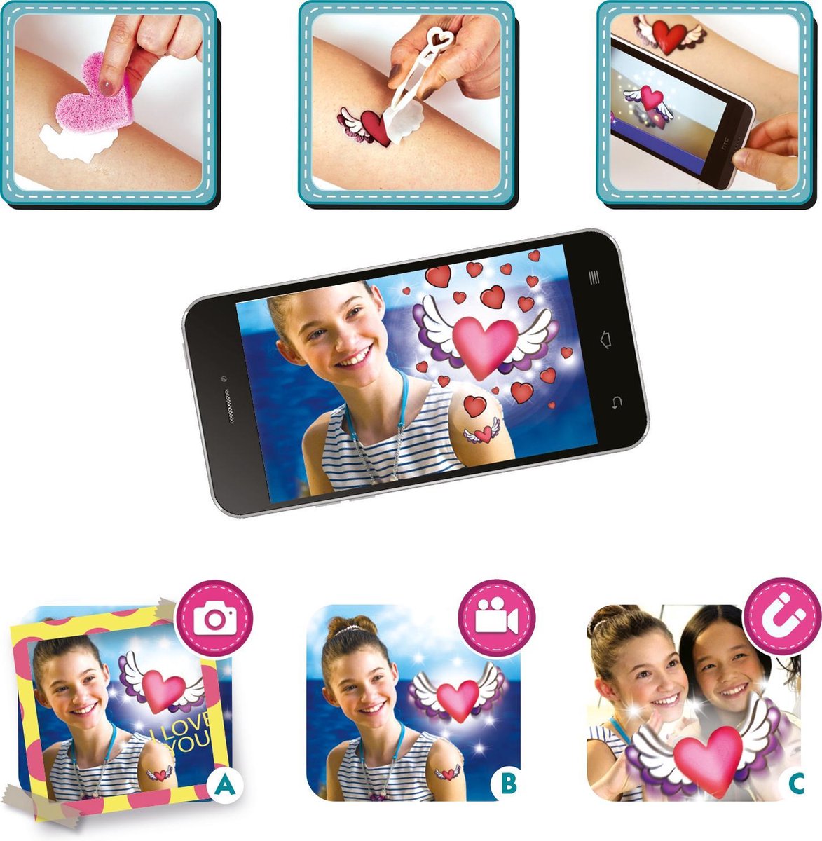 Clementoni Crazy Chic tattooslab - Roze