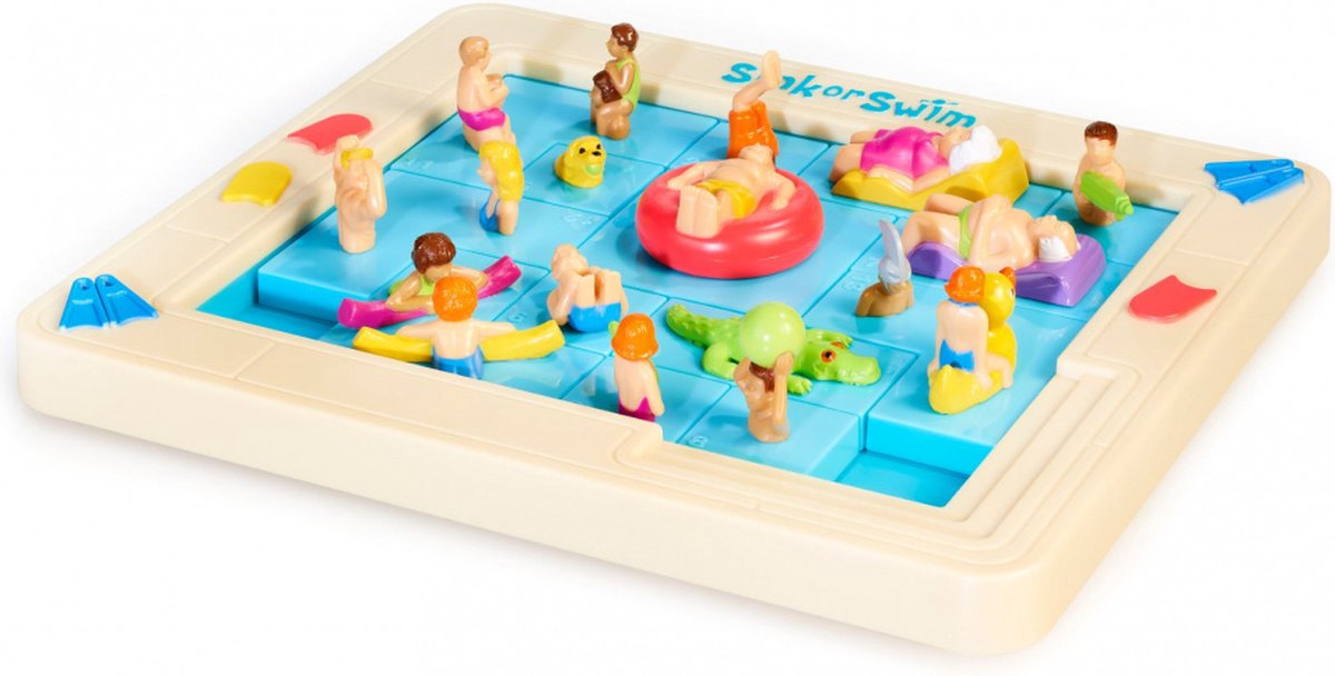 Eureka Ah!Ha Games schuifpuzzel Sink or Swim junior 14 delig - Blauw