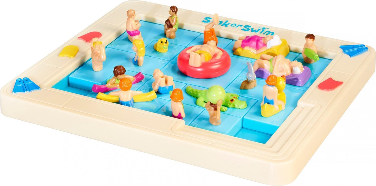 Eureka Ah!Ha Games schuifpuzzel Sink or Swim junior 14 delig - Blauw