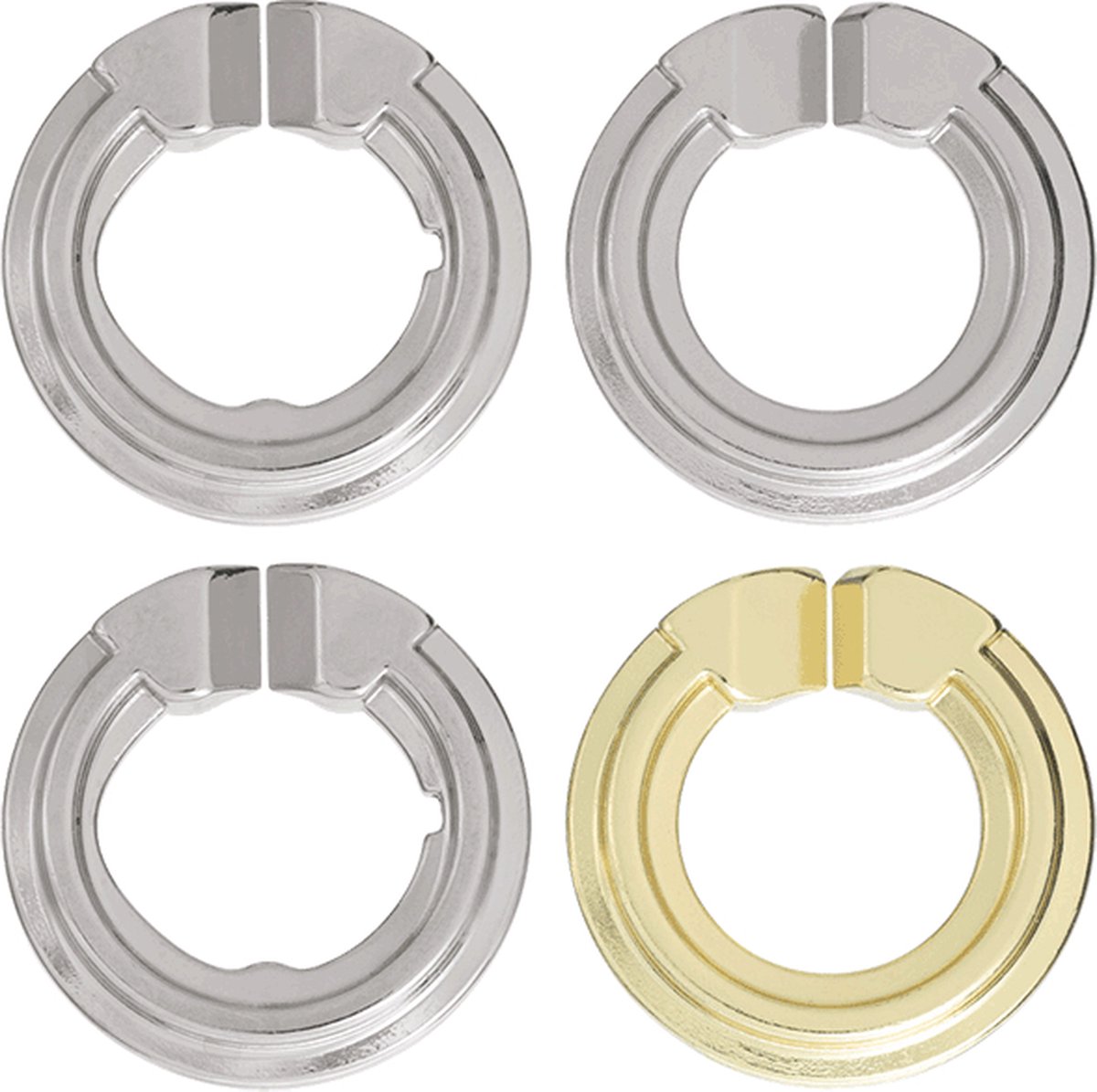 Huzzle puzzel Cast Cyclone junior zink zilver/goud 4 delig