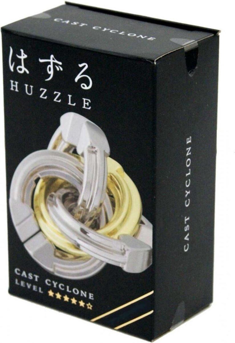 Huzzle puzzel Cast Cyclone junior zink zilver/goud 4 delig