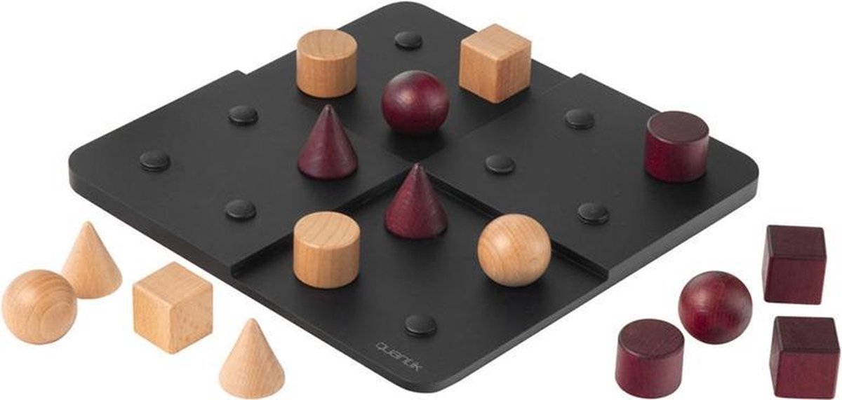999Games breinbreker Quantik Mini 18 x 18 cm hout 17 delig - Bruin