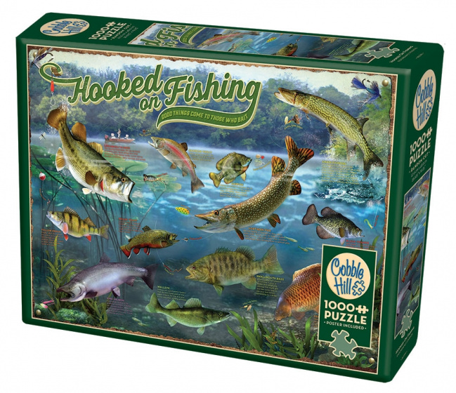 Cobble Hill legpuzzel Hooked on fishing karton 1000 stukjes