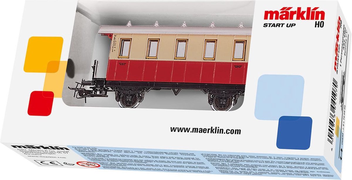 MÃ¤rklin Start up Marklin personenwagon 1:87 11 cm beige/rood