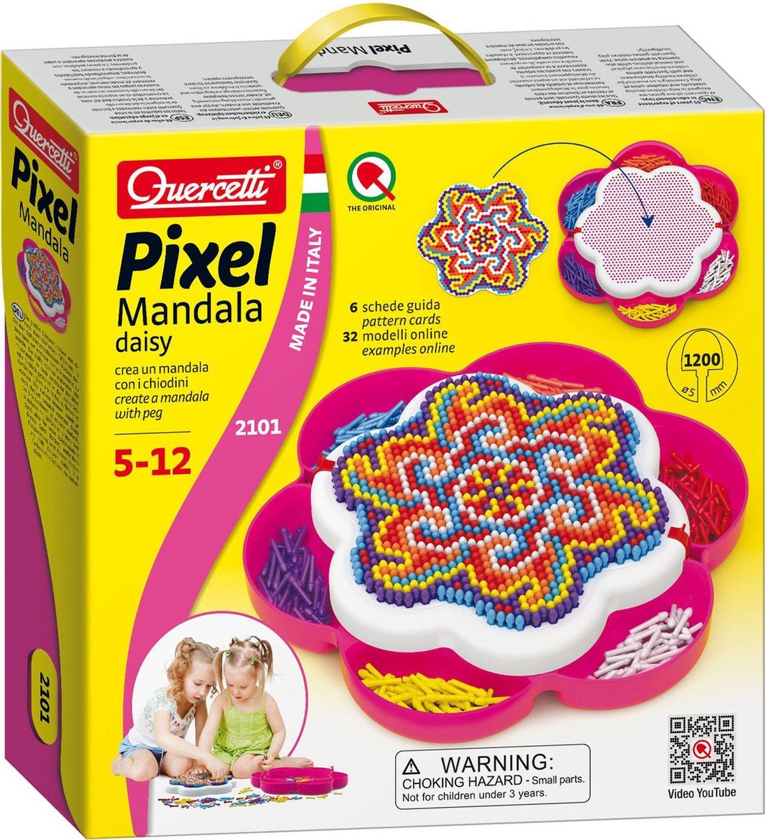 Quercetti Pixel Mandala1200 delig - Roze