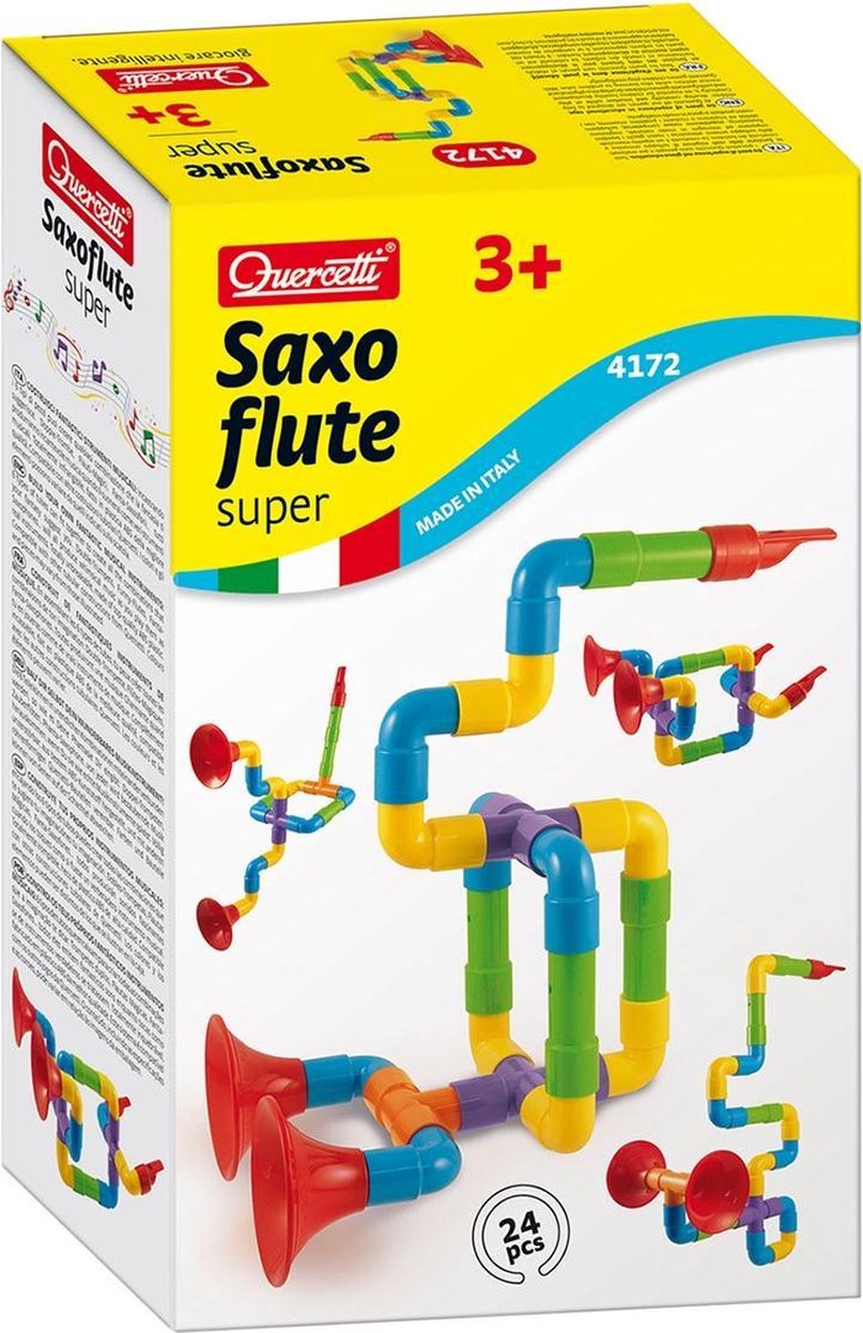 Quercetti Super Saxoflute bouwpakket 24 delig