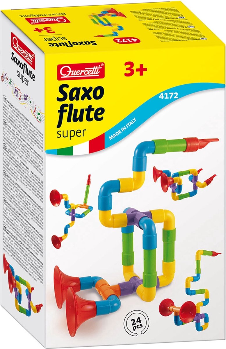 Quercetti Super Saxoflute bouwpakket 24 delig