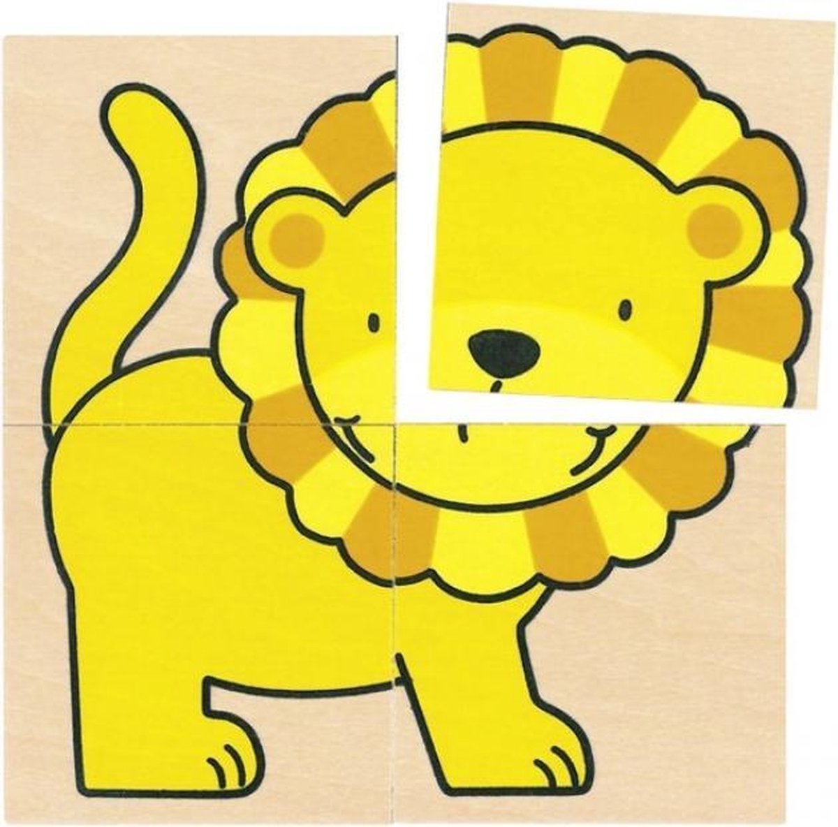 Goki memory en puzzel: wilde dieren 20 delig