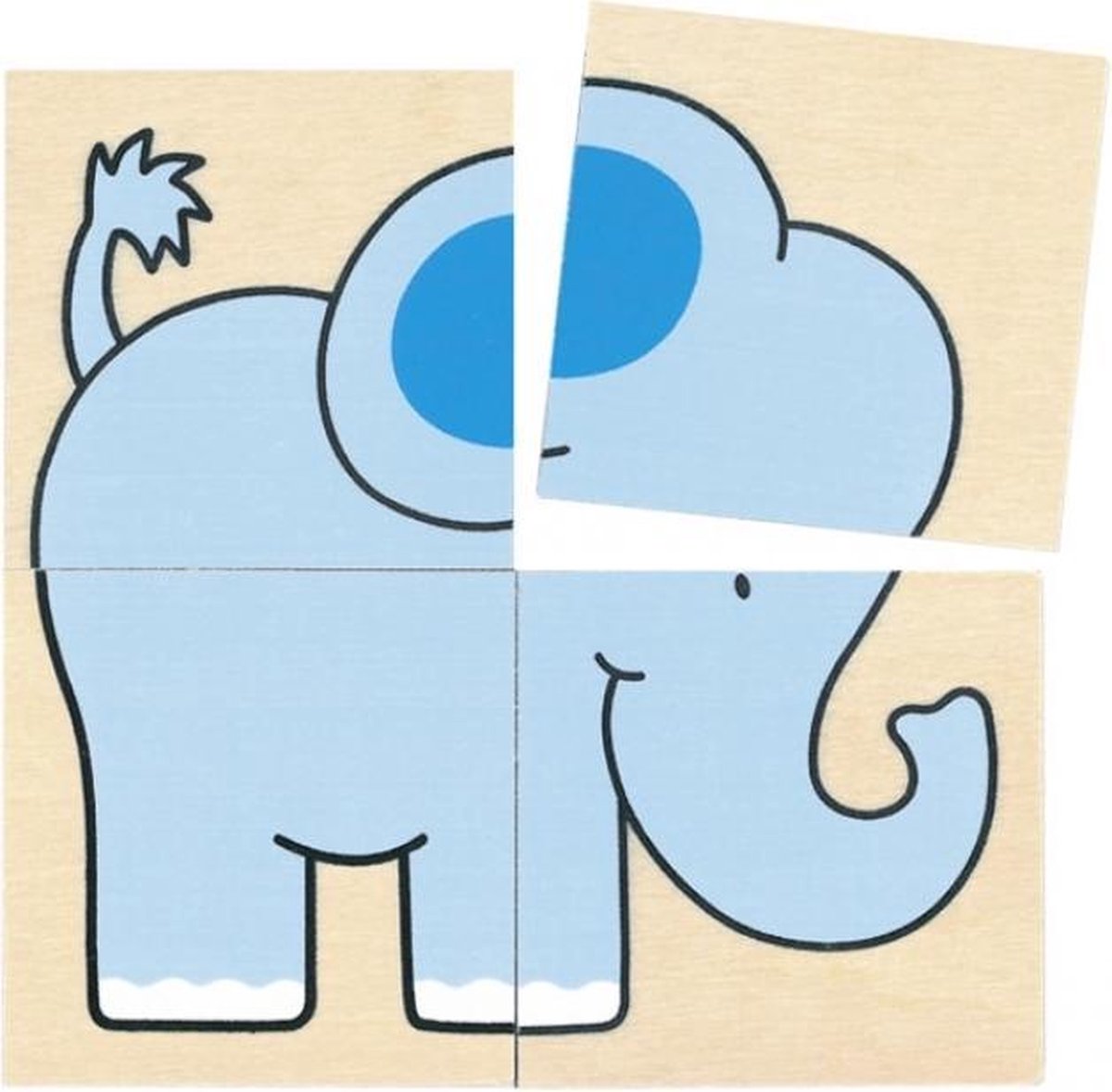 Goki memory en puzzel: wilde dieren 20 delig