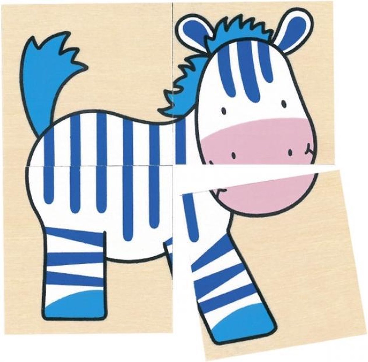 Goki memory en puzzel: wilde dieren 20 delig