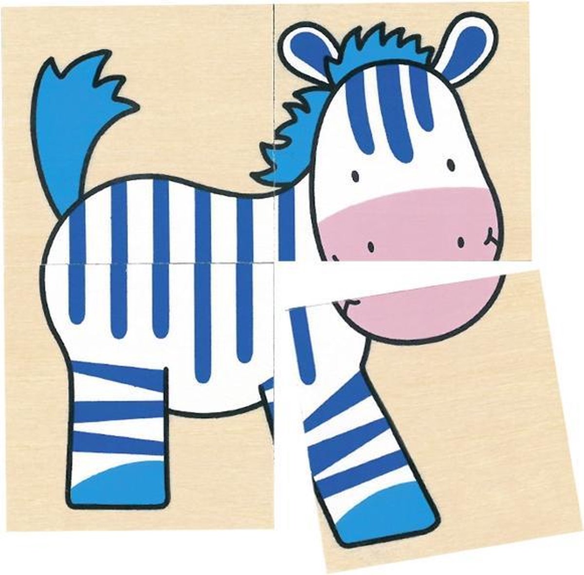 Goki memory en puzzel: wilde dieren 20 delig