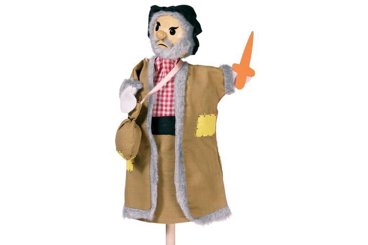 Goki Handpop Boef 27cm - Groen