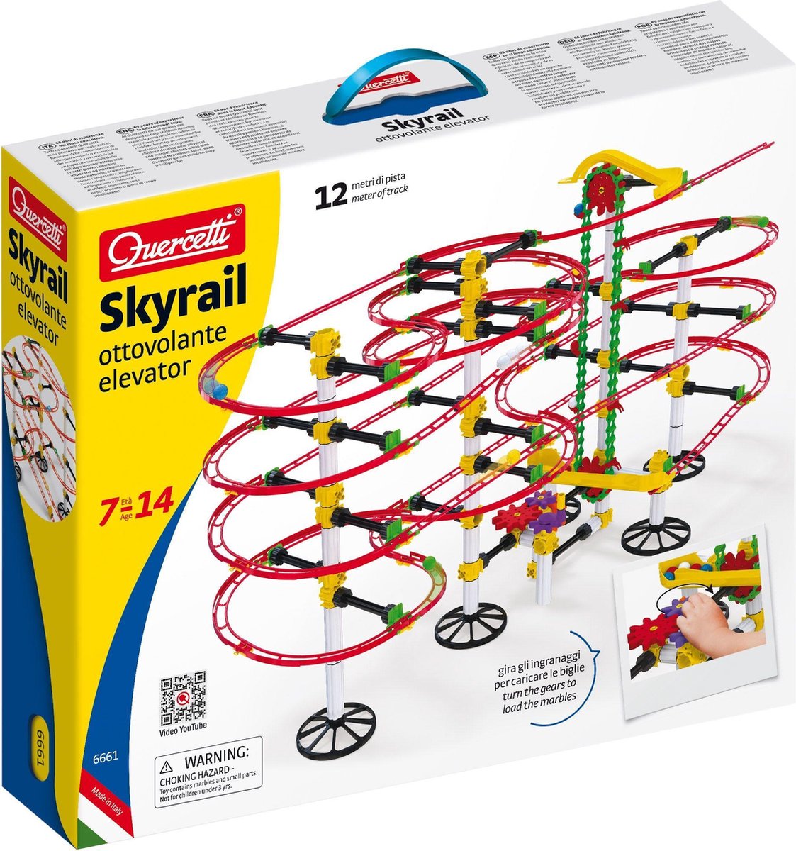 Quercetti Skyrail Ottovolante met lift 360 delig