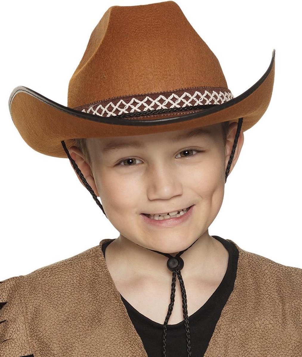 Boland cowboyhoed junior - Bruin
