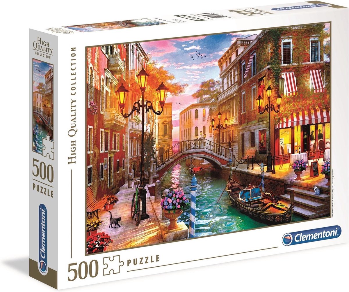 Clementoni legpuzzel High Quality Sunset over Venice 500 stukjes