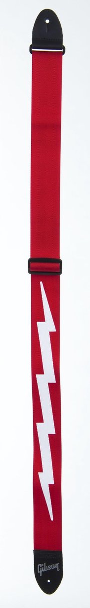 Gibson ASGSBL-20 gitaarband The Lightning Bolt Seatbelt rood