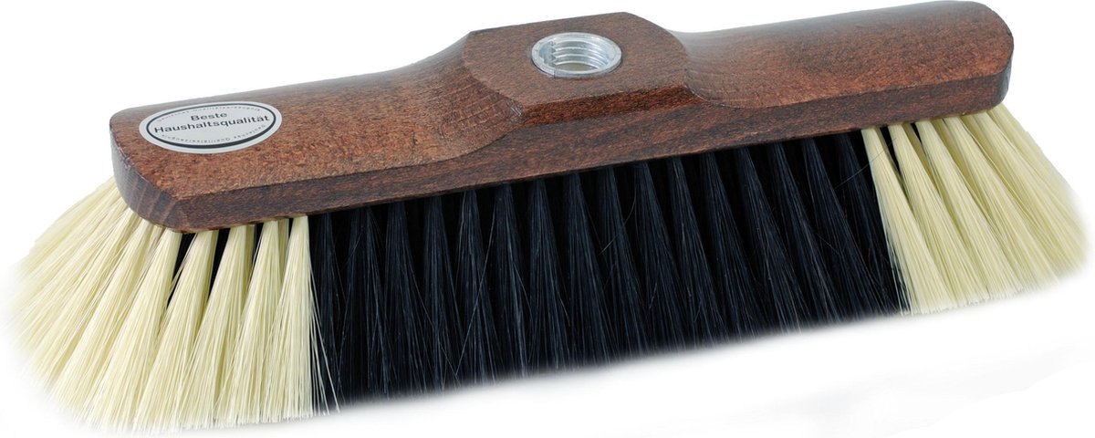 Sorx Binnenbezem Gemixt Paardenhaar Inclusief Metalen Telescoopsteel Zilver 200 Cm - Zachte Bezems - Silver